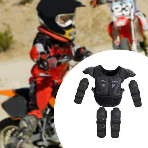 Kid's Full Body Armor Suit – Motorcycle Protection Gear, Ideal for Skating & Dirt Biking