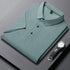Men’s Casual Knit Polo Shirt – Short Sleeve, Anti-Wrinkle Polyester, Printed Design