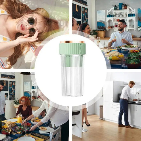 450ml Electric Juicer Cup Blender, Rechargeable Fruit Mixer