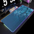 Large RGB Mouse Pad-XXL Geometric Desk Pad-LED Gaming Mouse Pad