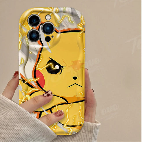 Cute Pokemon Silicone Case for iPhone 15 Pro Max, 14, 13, 12, 11, X, XR, XS, 8, 7, 6, SE