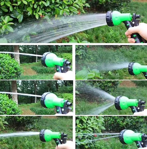 Expandable Garden Hose Magic Pipe - High-Pressure Car Wash & Garden Watering with Spray Gun