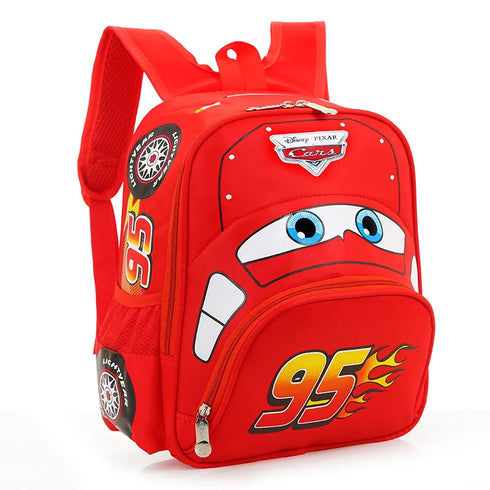 Disney Cars Safety Backpack for Kids - Kindergarten & Primary School Bag for Boys, Ages 3-6