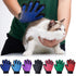 Pet Grooming Glove - Cat and Dog Hair Deshedding Brush, Bath Remover, Cleaning and Massage Tool
