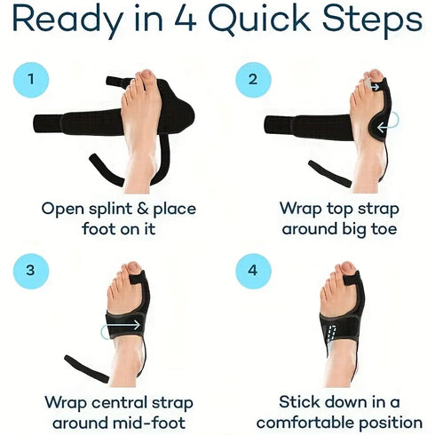 Toe Thumb Valgus Orthopedic Band – Adjustable Spring Support for Foot Alignment & Sport Safety