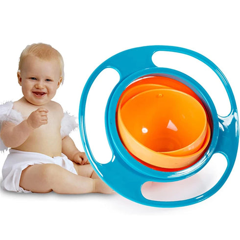 Innovative 360° Rotating Spill-Proof Baby Bowl – BPA-Free and Child-Friendly
