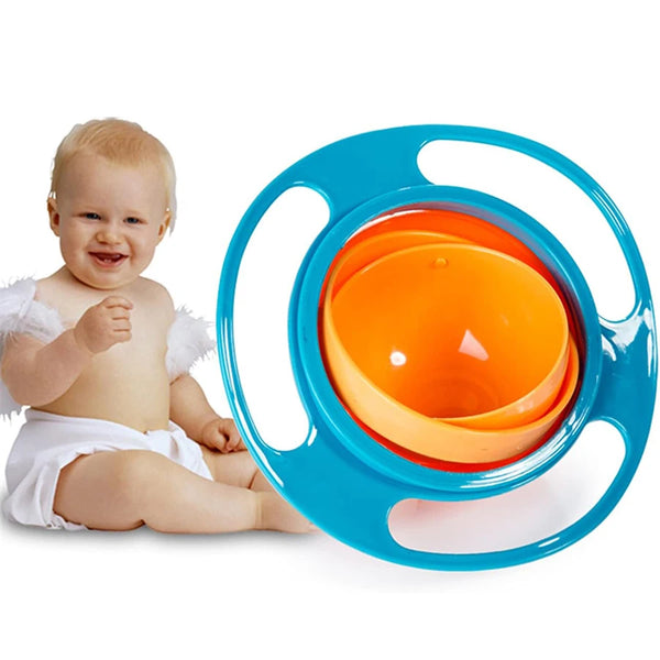 Innovative 360° Rotating Spill-Proof Baby Bowl – BPA-Free and Child-Friendly