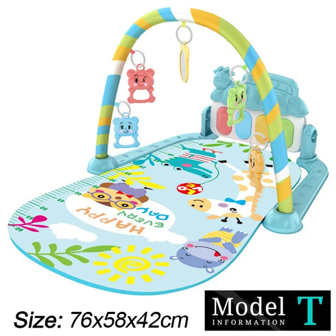 Kick and Play Piano Tummy Time Mat – Multi-Stage Baby Gym with Music & Lights