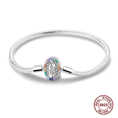 925 Sterling Silver Heart Charm Bracelet with AAA Zircon – Trendy and Elegant Jewelry for Women, Perfect for Parties & Special Occasions