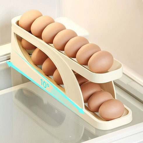 New Rotating 30-Grids Egg Storage Box – 3-Tier Space-Saving Organizer