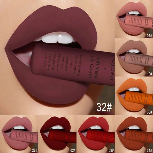 Matte Liquid Lip Gloss – Long-Lasting, Waterproof, and Highly Pigmented