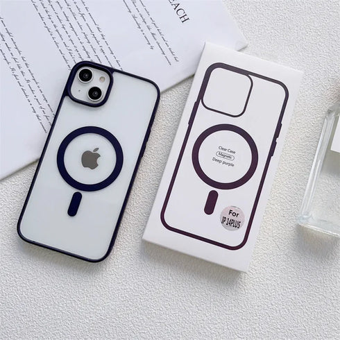 Original Clear Magsafe Case For iPhone-Magnetic Wireless Charging Phone Cover