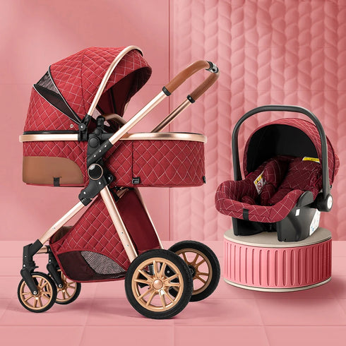 Lightweight and Foldable Baby Stroller with Durable Aluminum Alloy Frame