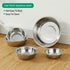 Large Capacity Stainless Steel Pet Feeding Bowl - Durable Metal Dog and Cat Food Drinking Bowl