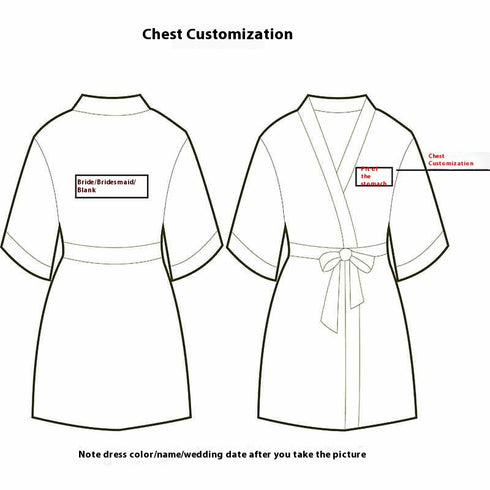 Custom Satin Bridesmaid Robes – Personalized with Name, Title, or Date | Wedding Party Gifts