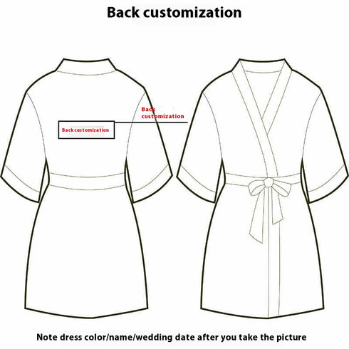 Custom Satin Bridesmaid Robes – Personalized with Name, Title, or Date | Wedding Party Gifts