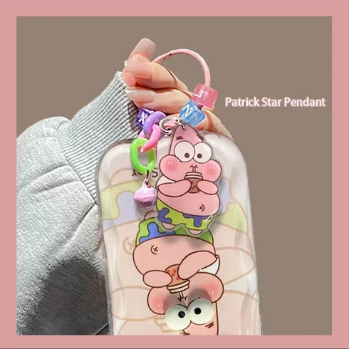 3D Lovely SpongeBob Clear Case for iPhone (Various Models) - Soft TPU Cover