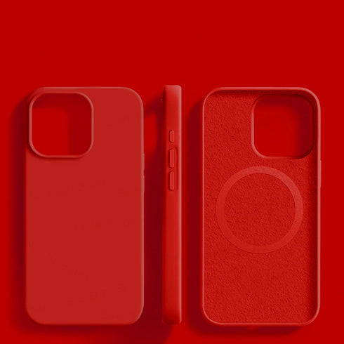 Liquid Silicone Magnetic Cases For iPhone 15 14 11 13 12 Pro Max Plus For Magsafe Case Wireless Charge Cover Phone Accessories