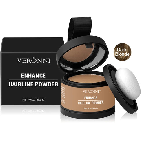 Instant Black Root Touch-Up and Natural Hairline Shadow Filler – Waterproof, Long-Lasting, Easy-to-Apply Powder Formula for Hair Coverage and Density Enhancement – 1 Full-Size Unit