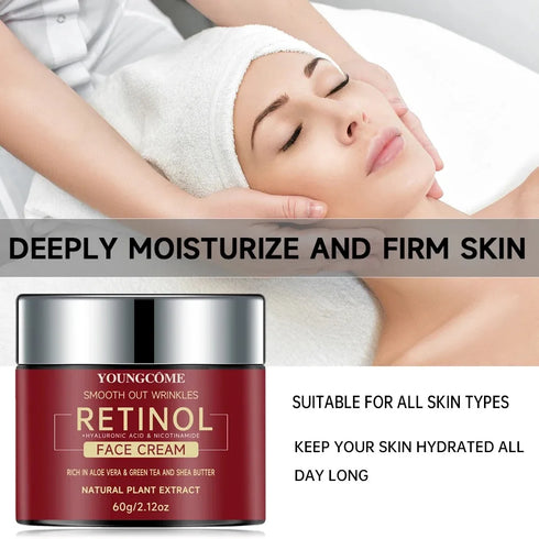 Retinol Lifting and Firming Cream – Anti-Aging Moisturizer for Skin Repair, Hydration, and Brightening – 30g / 60g