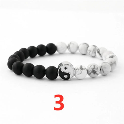 Delysia King Unisex Yin Yang Bracelet-Trendy Tai Chi Bracelet