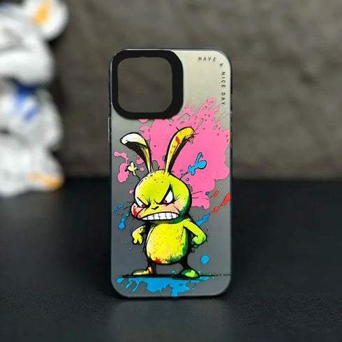 Max Protective Sleeve Fashion Graffiti- Cartoon Animal Pattern Matte iPhone Case