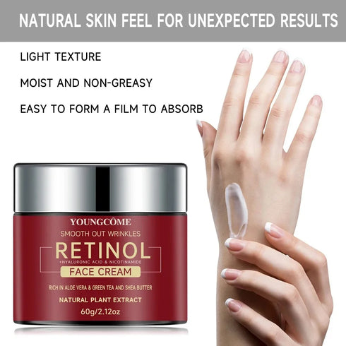 Retinol Lifting and Firming Cream – Anti-Aging Moisturizer for Skin Repair, Hydration, and Brightening – 30g / 60g