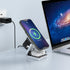 3 In 1 Foldable Magnetic Wireless Charger-Station Dock Fast Charger Holder