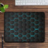 Black Abstract Gaming Mouse Pad-Hexagon Pattern Desk Mat