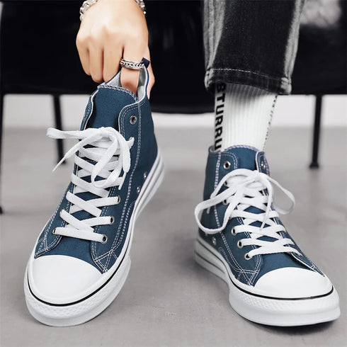 New Men's High Top Canvas-Comfortable Designer Shoes for Men