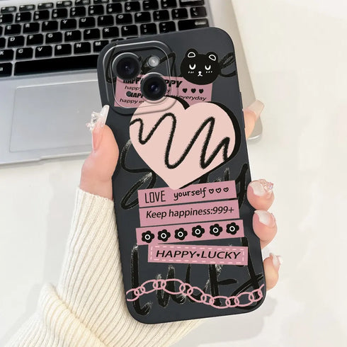 Jueeboy Protective Soft Silicone Phone Case – Cute and Artistic Designs for iPhone 14 Series