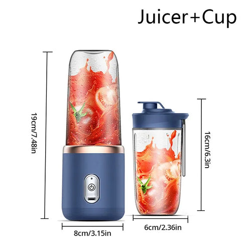 Portable Electric Small Juice Extractor-1pc Blue/Pink