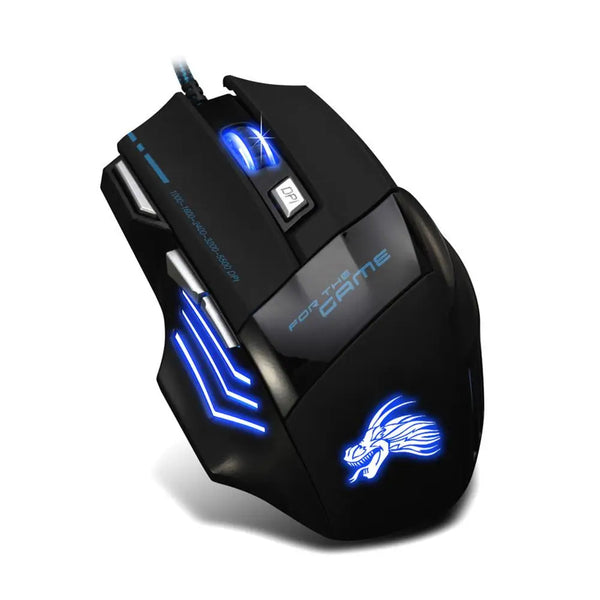 5500 DPI Wired Gaming Mouse-USB Optical Backlit Mice