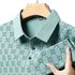 Men’s Casual Printed Polo Shirt – Lightweight, Anti-Wrinkle Polyester for Summer Wear