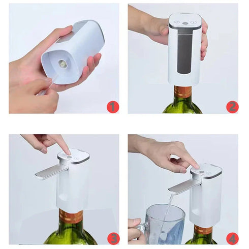 Electric Wine Separator - Aerating Wine Decanter - Bar Wine Pump Pourer