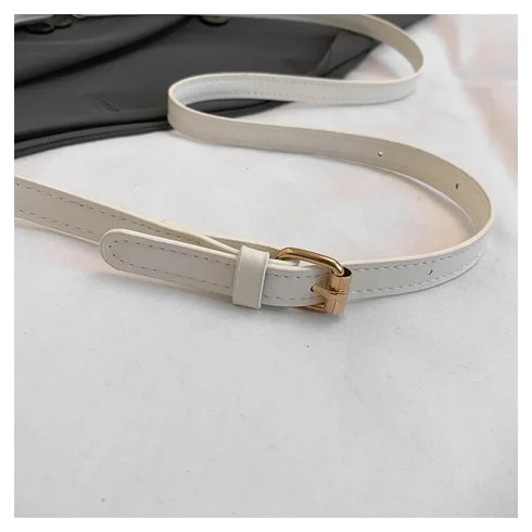 Unisex Small Square PU Leather Crossbody Bag – Versatile Single Shoulder Satchel for Spring 2025