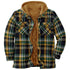 Men’s Hooded Plaid Parka Jacket | Full Sleeve Casual Zipper Coat for Autumn & Winter