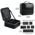 Leather Cosmetic Bag For Women - Multi-Functional Portable Travel Storage Makeup Case