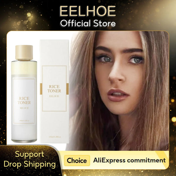 Rice Water Facial Toner – 150ml Moisturizing and Pore-Shrinking Serum for Skin Brightening and Rejuvenation