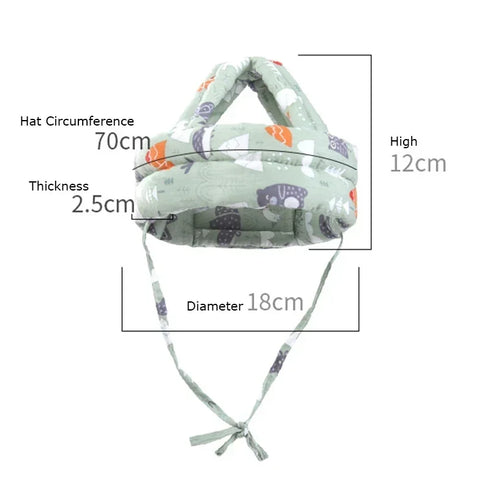 Baby Protective Lei Feng Hat – Adjustable, Impact-Resistant, and Comfortable Head Protection