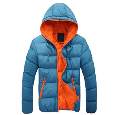 Men’s Winter Hooded Cotton Coat | Trendy Korean-Style Youth Jacket for Warmth and Comfort