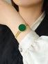 Elegant 925 Sterling Silver Natural Green Jade Bracelet for Women – Luxury Fine Jewelry