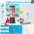 Portable Electric Fruit Juicer, 600ml with 4000mAh- USB Rechargeable