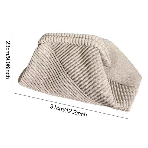 Shunmaii Women's Corduroy Evening Clutch Bag – Large Capacity Fashion Shoulder Bag with Chain Strap for Elegant and Casual Occasions