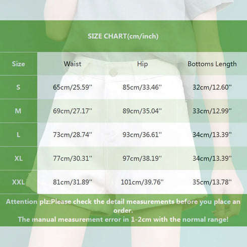 Summer High Waisted Denim Shorts-Women Baggy Jean Shorts