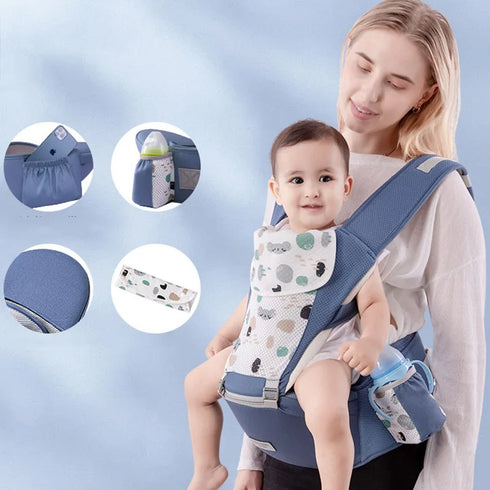 Multi-Functional Ergonomic Baby Carrier – 9-in-1 Design for Newborns to Toddlers