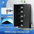 72" Black Metal Storage Cabinet with Locking Doors and 4 Shelves - Steel Lockable File Cabinet