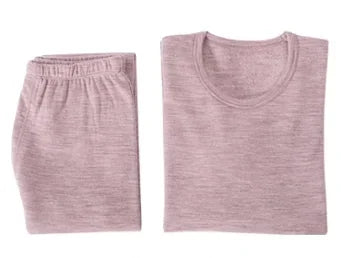 100% Merino Wool Base Layer Set for Men Women Merino Wool Thermal Underwear Set Long John Top and Bottom Winter Thicken Warm