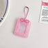 1PC Cartoon Bow Acrylic Hard Card Holder Kawaii Frame 1 inch Photo Card Holder Keychain Card Protctive Case