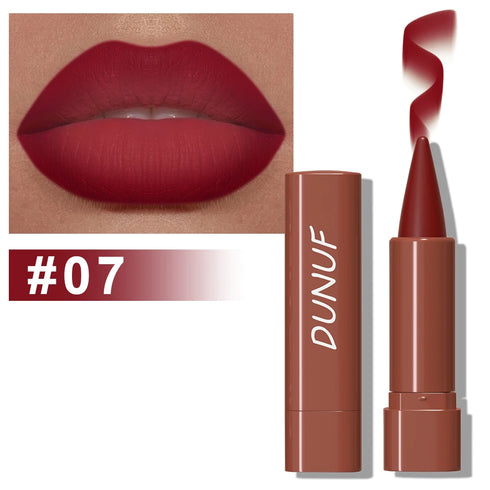 DUNUF Long-Lasting Matte Lipstick – Highly Pigmented, Lightweight & Smooth Application